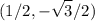 $( 1/2, -\sqrt3/2)