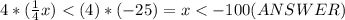 4*(\frac{1}{4}x)