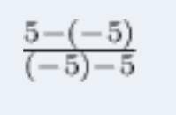 What is the slope of the line that contains the points (5,-1) and (-5,5)