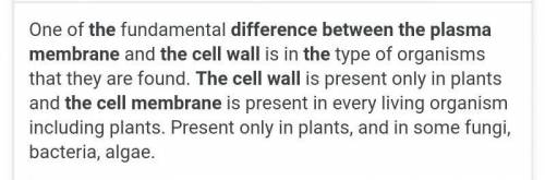 Differentiale
between cell wall and cell
(4)
membrane