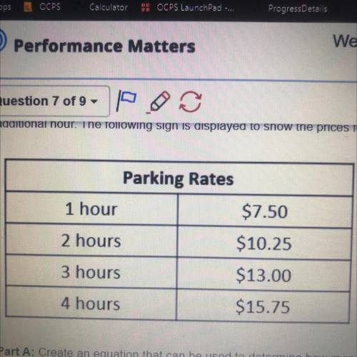 Rozalie spent $26.75 at a parking garage in downtown Orlando. The garage charged a base fee of $7.50