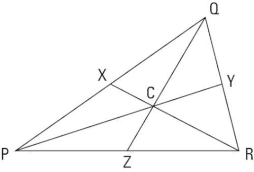 15. in triangle ∆pqr, c is the centroid. a. if cy = 10, find pc and py