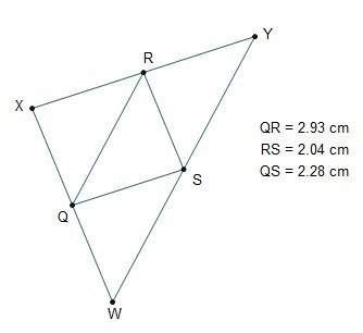 (geometry ) the perimeter of wxy is cm?