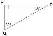 Given right triangle pqr, which represents the value of sin(p)?