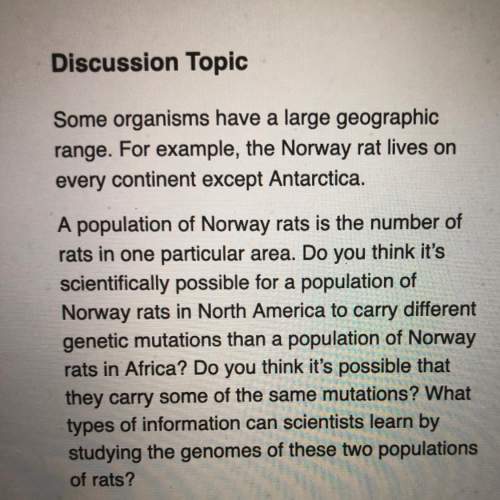 Discussion topic some organisms have a large geographic range. for example, the norway rat liv
