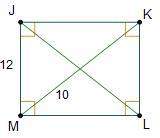 what is the perimeter of rectangle jklm?  32 units 44 units 56 units&lt;