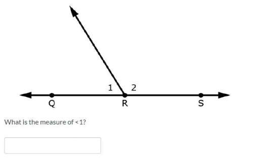 Angle qrs is a straight angle. the measure of &lt; 2 is 60 degrees more than the measure of &lt; 1.&lt;