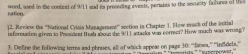 In the book “the 9/11 report” about the twin towers attack in 2001, i need answers