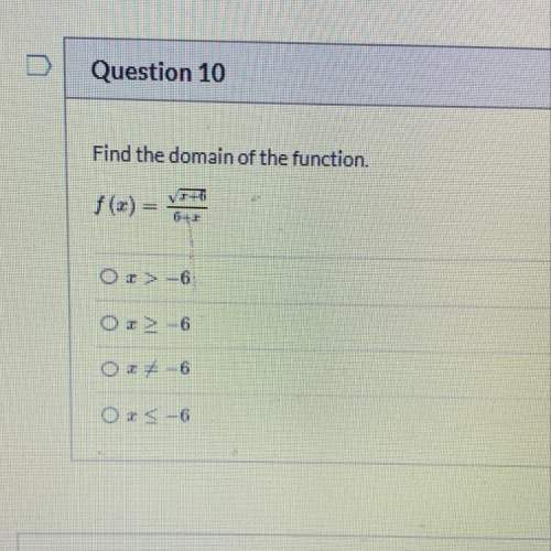 Find the domain of the function.