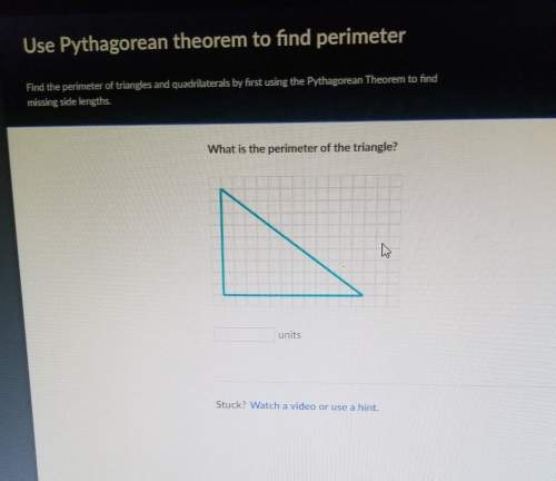 Use thr pythagorean theorem to find perimeter. what is the perimeter of the triangle? ?