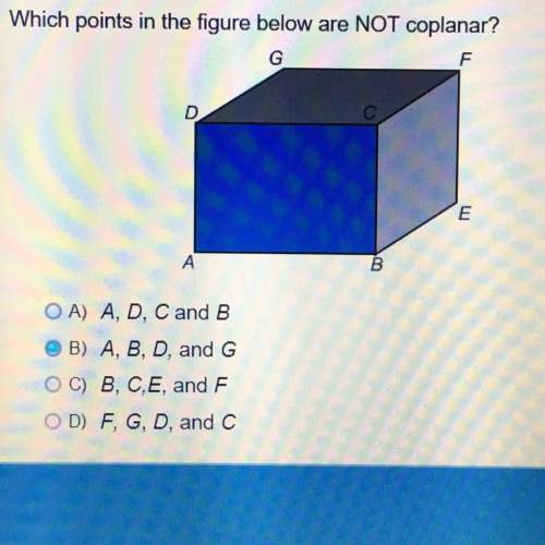Which points in the figure below are not coplanar? (ignore that i already clicked one)