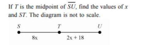 Choices for question #1:  a. x = 3, st = 24 b. x = 3, st = 36 c. x = 8, st =