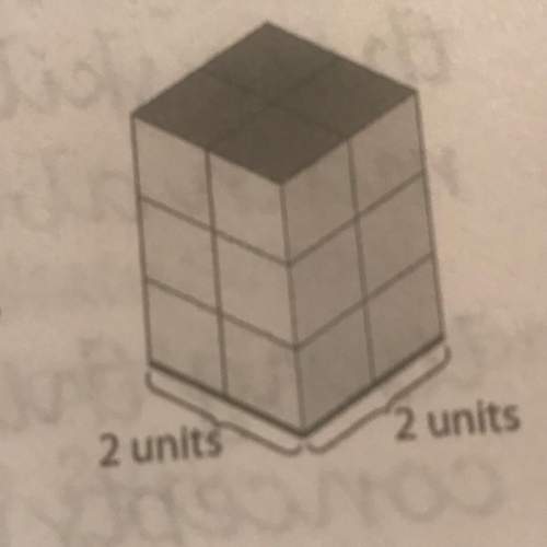 The formula for volume of a rectangular prism is v= l, w, h,. study the figure shown here. how many