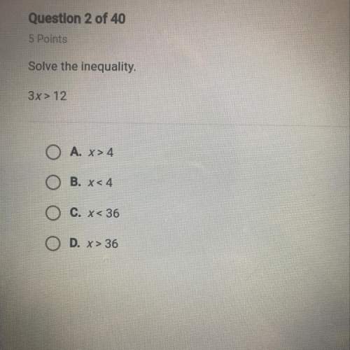 Solve the inequality 3x&gt; 12 me !
