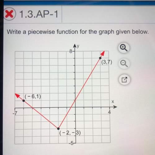 Write a piecewise function for the graph given below.