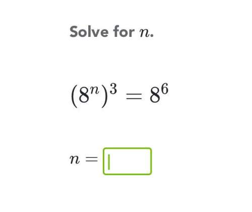 Solve for n, i would really appreciate it : )