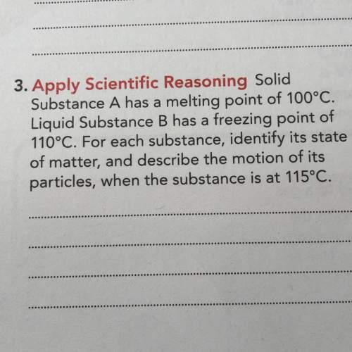Solid substance a has a melting point of 100°c. liquid substance b has a freezing point