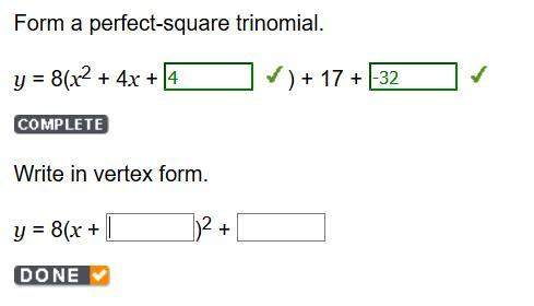 What's this equation in vertex form? !  i really need . you. [20 points]