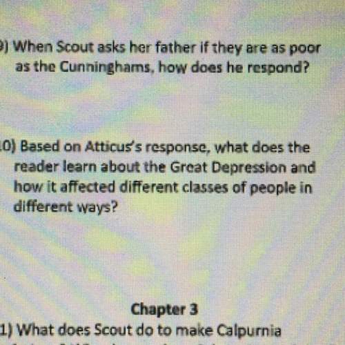 Based on atticus’s response , what does the reader learn about the great depression and how it affec