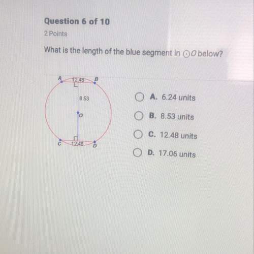What is the length of the blue segment in o below