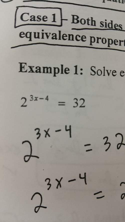 Solve for x for the following question