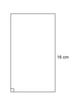 Which measurement is the width of this rectangle?  area = 144 cm²