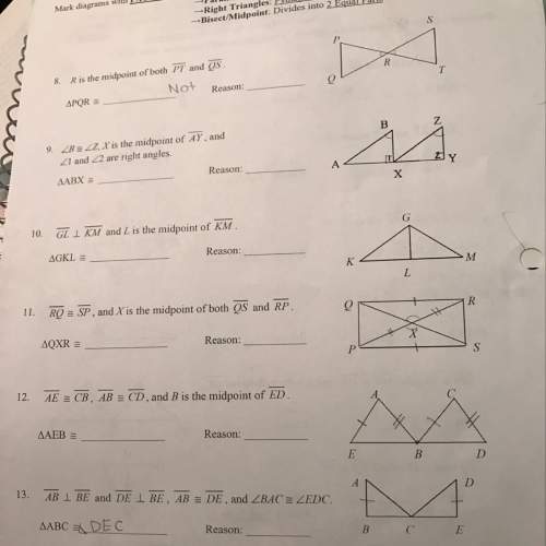 Determine if the triangles are congruent