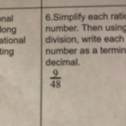 6.simplify each rational number. then using long division, write each rational num