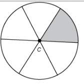 What is the area of the circle shown if the area of the shaded sector is approximately 7.5 cm2?