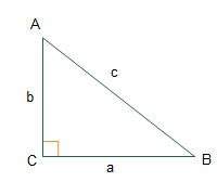Which relationship in the triangle must be true?  sin(b) = sin(a) sin(b) = cos(90