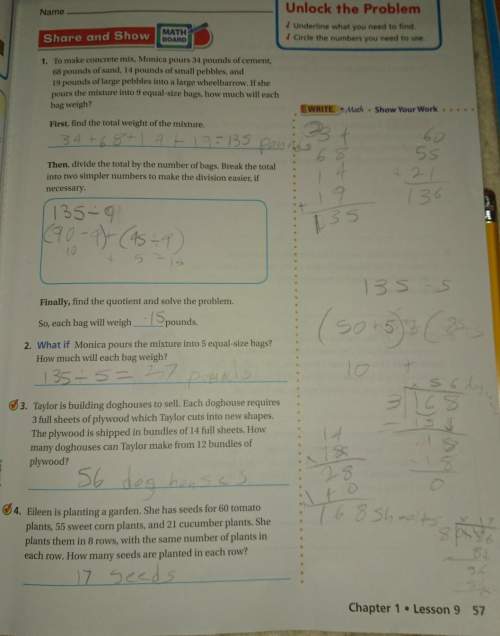 Rewrite problem 4 on page 57 with different numbers. solve the new problem and show your work and al