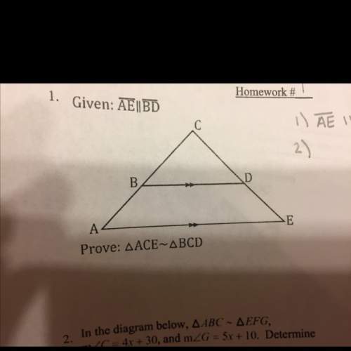 Given ae is parallel to bd,prove triangle ace ~ triangle bcd
