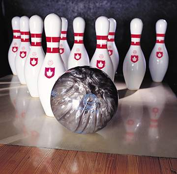 The circumference of a bowling ball is 8π in. find the surface area of the bowling ball. express you