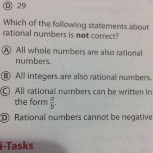 Which of the following statement about rational numbers is not correct