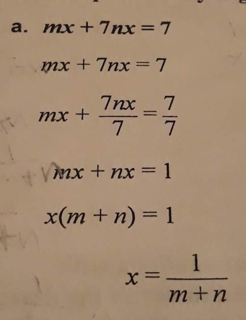 Find the errors what equation do you get when you solve each equation for x