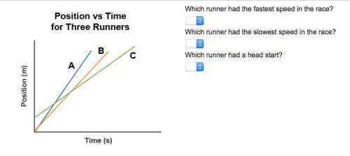 Which runner had the fastest speed in the race?  a b c which runner ha