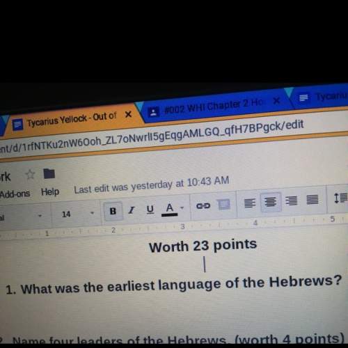 What was the earliest language of the hebrew