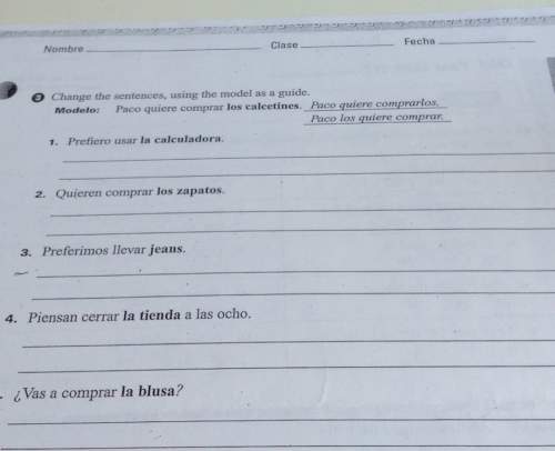 Can someone answer these spanish questions asap
