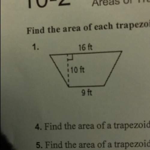 ￼what is the area for the trapezoid