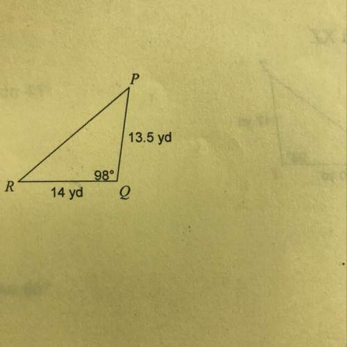 The area of triangle to the nearest tenth
