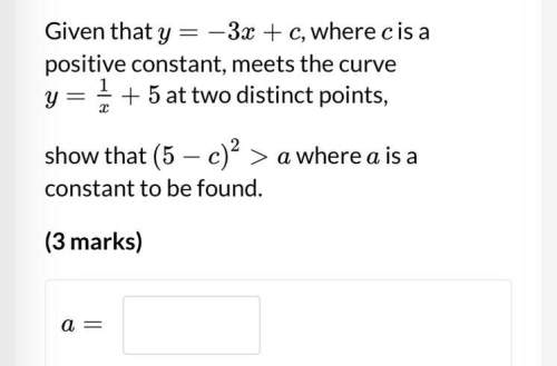 Could you me answer this a-level maths question &lt; 3  show your working so i can understan