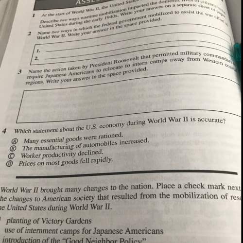Which statement about the u.s. economy during world war ll is accurate?