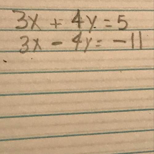 Solve the system of linear equations by elimination