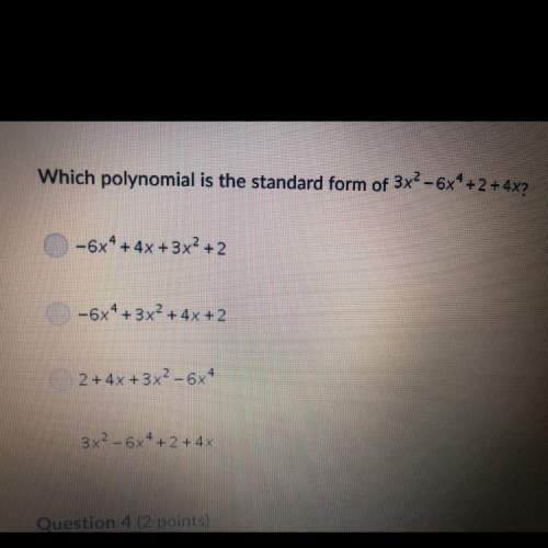 Which polynomial is the standard form of
