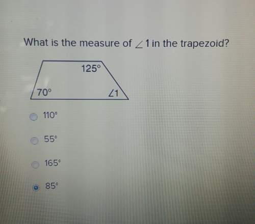 What is the measure of 1 in the trapezoid