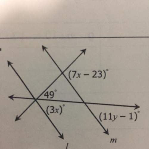 What is the number value of variables x and y in the picture above?