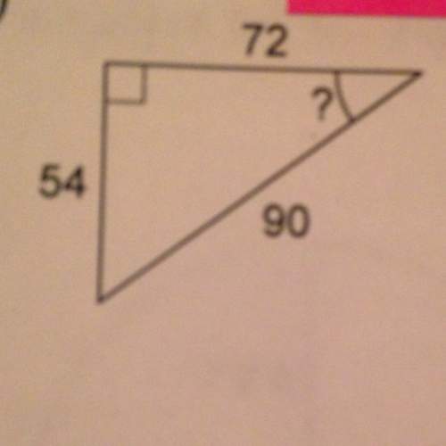 Find the measure of the indicated angle to the nearest degree : )