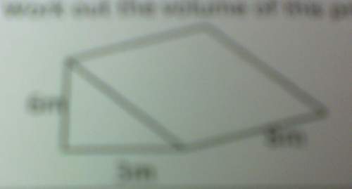 How do you work out the volume of a prism the number on the left is 6,the number on the bottom is 3