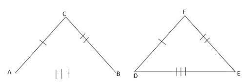 What property allows us to determine the congruency of the two triangles in the diagram?