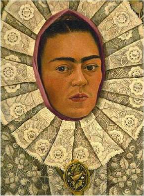 Who painted the self-portrait above?  a. frida kahlo c. dorothea lange
